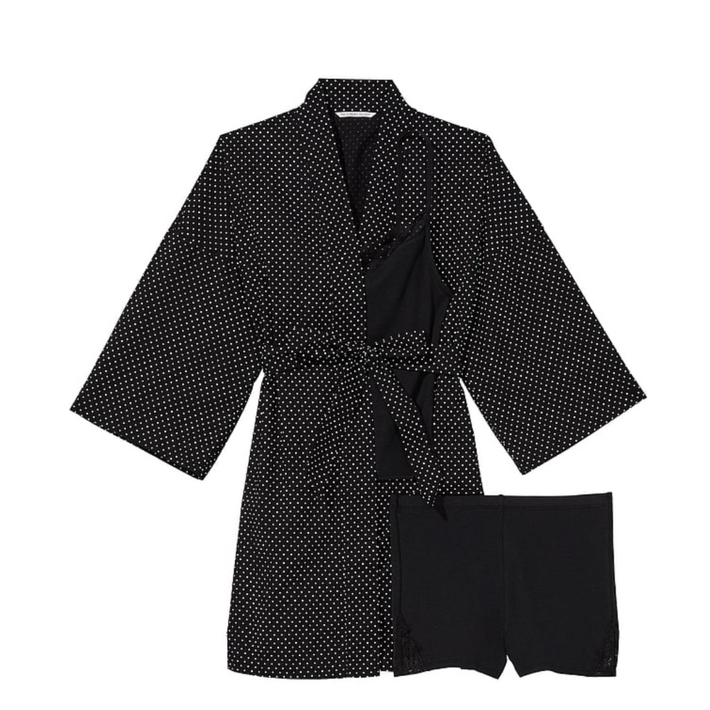 VS 3 pcs set robe+ cami set size L